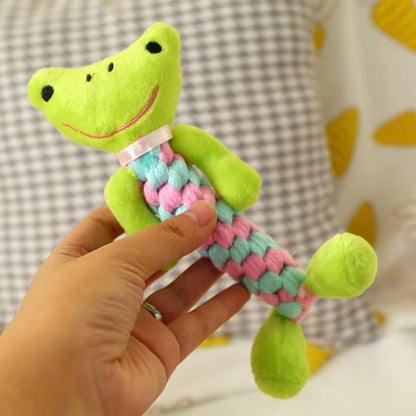 New 1Pcs Pet Dog Chew Toys Kitten Grinding Cleaning Teeth Puppy Cat Rope Knot Ball Toy Animal Playing Accessories Pet Products