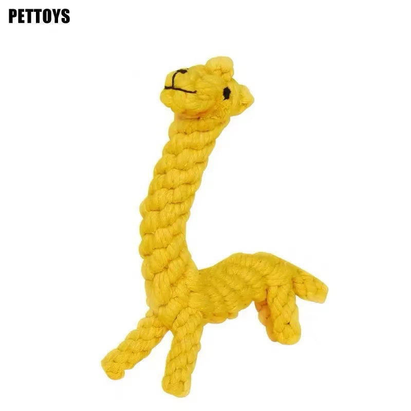 New 1Pcs Pet Dog Chew Toys Kitten Grinding Cleaning Teeth Puppy Cat Rope Knot Ball Toy Animal Playing Accessories Pet Products