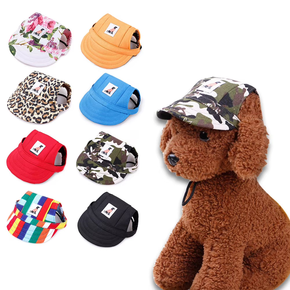 Pet Hat with Ear Holes Adjustable Baseball Cap for Large Medium Small Dogs Dog Cap Sun Hat Outdoor Hiking Pet Products