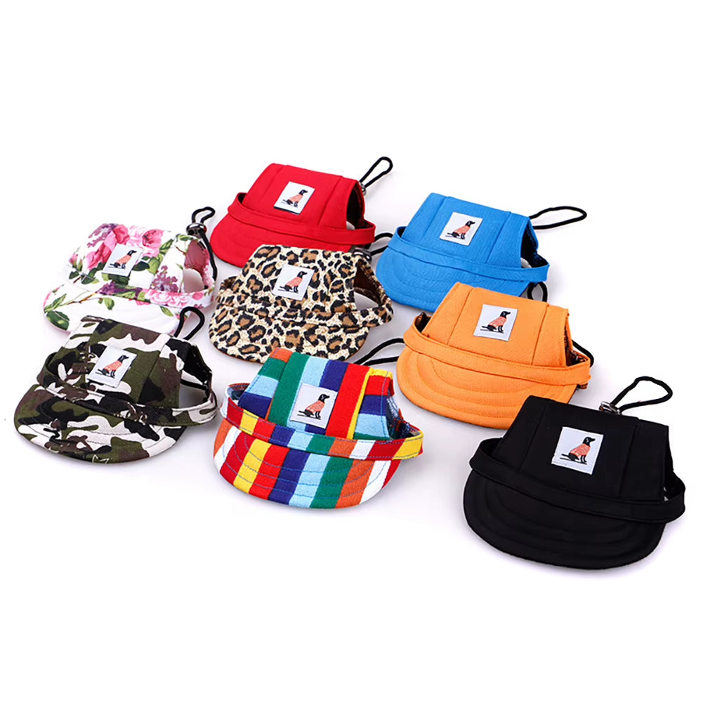 Pet Hat with Ear Holes Adjustable Baseball Cap for Large Medium Small Dogs Dog Cap Sun Hat Outdoor Hiking Pet Products