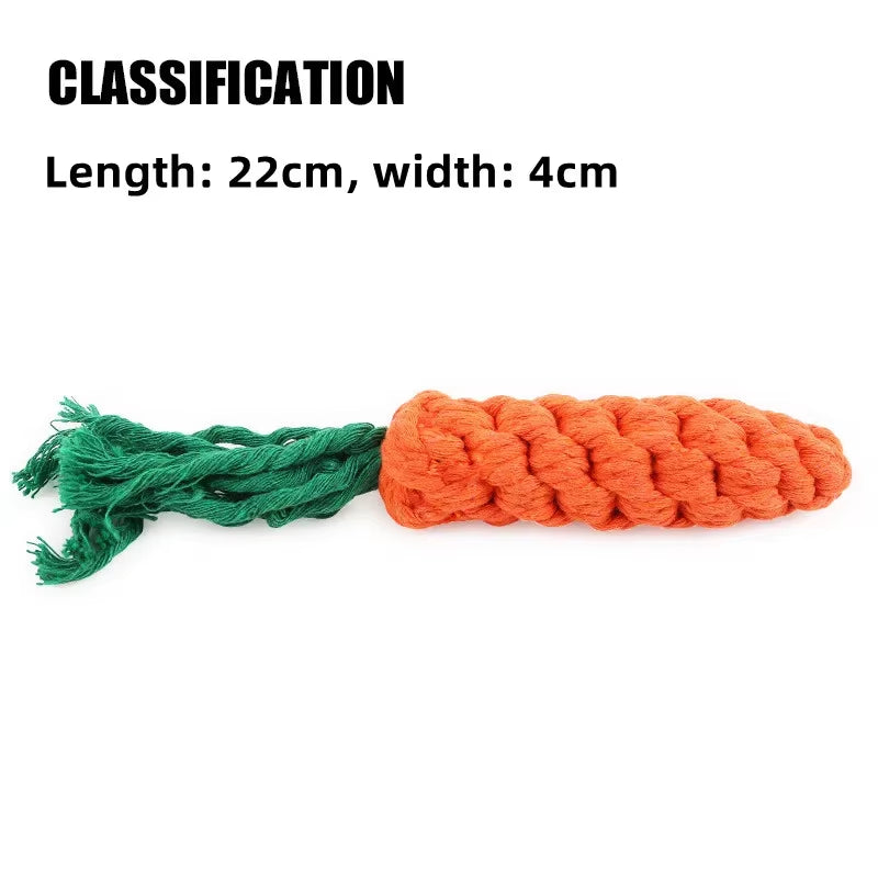 New 1Pcs Pet Dog Chew Toys Kitten Grinding Cleaning Teeth Puppy Cat Rope Knot Ball Toy Animal Playing Accessories Pet Products